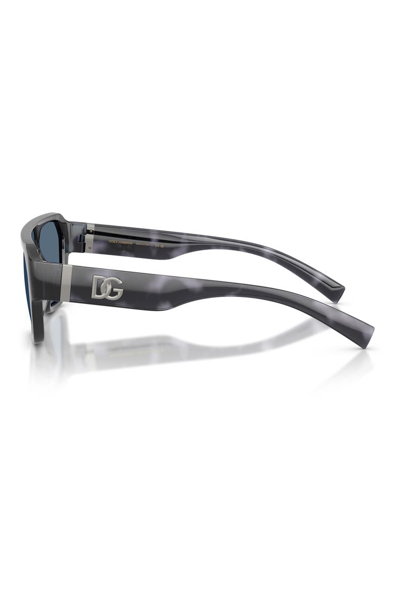 54mm Square Sunglasses, Alternate, color, BLUE HAVANA / DARK BLUE