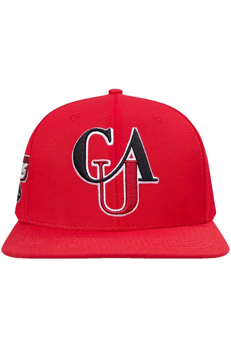 Men's Pro Standard  Red Clark Atlanta University Panthers Evergreen CAU Snapback Hat, Alternate, color, Red
