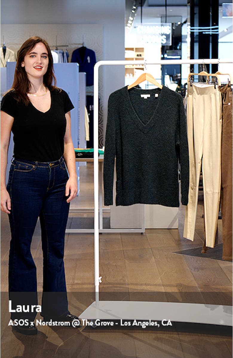 Side Slit V-Neck Tunic Sweater, sales video thumbnail