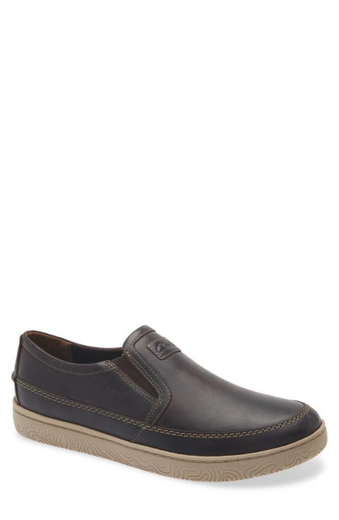<p>Hodson Step Leather Slip-On Sneaker (Men)</p>