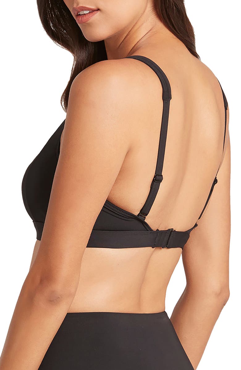 Sea Level Square Neck Bralette Bikini Top, Alternate, color,