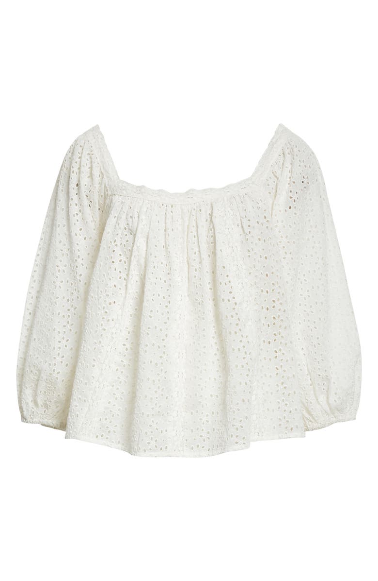 byTiMo Organza Square Neck Top, Alternate, color, 