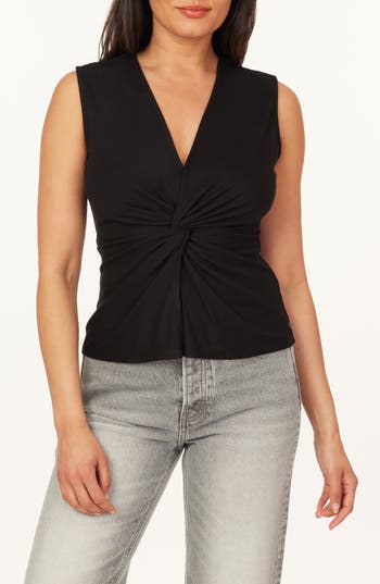 Scotch & Soda Twist Front Top In Black