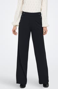 Only Rina Button High Waist Pants