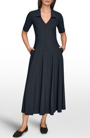 Donna Karan New York A-Line Polo Dress