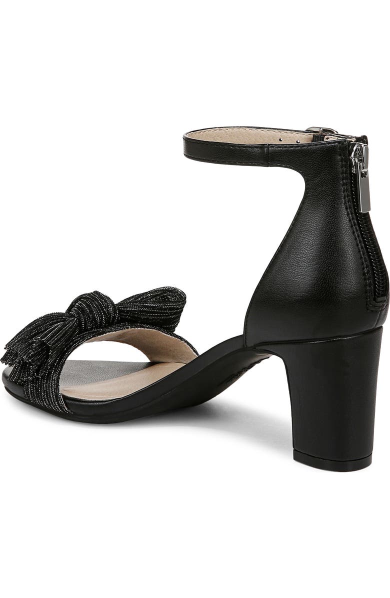 LifeStride Florence Bow Ankle Strap Sandal, Alternate, color, Black