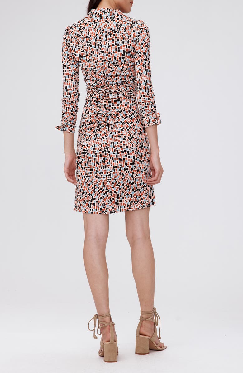 DVF Sheska Geo Print Shirtdress, Alternate, color,