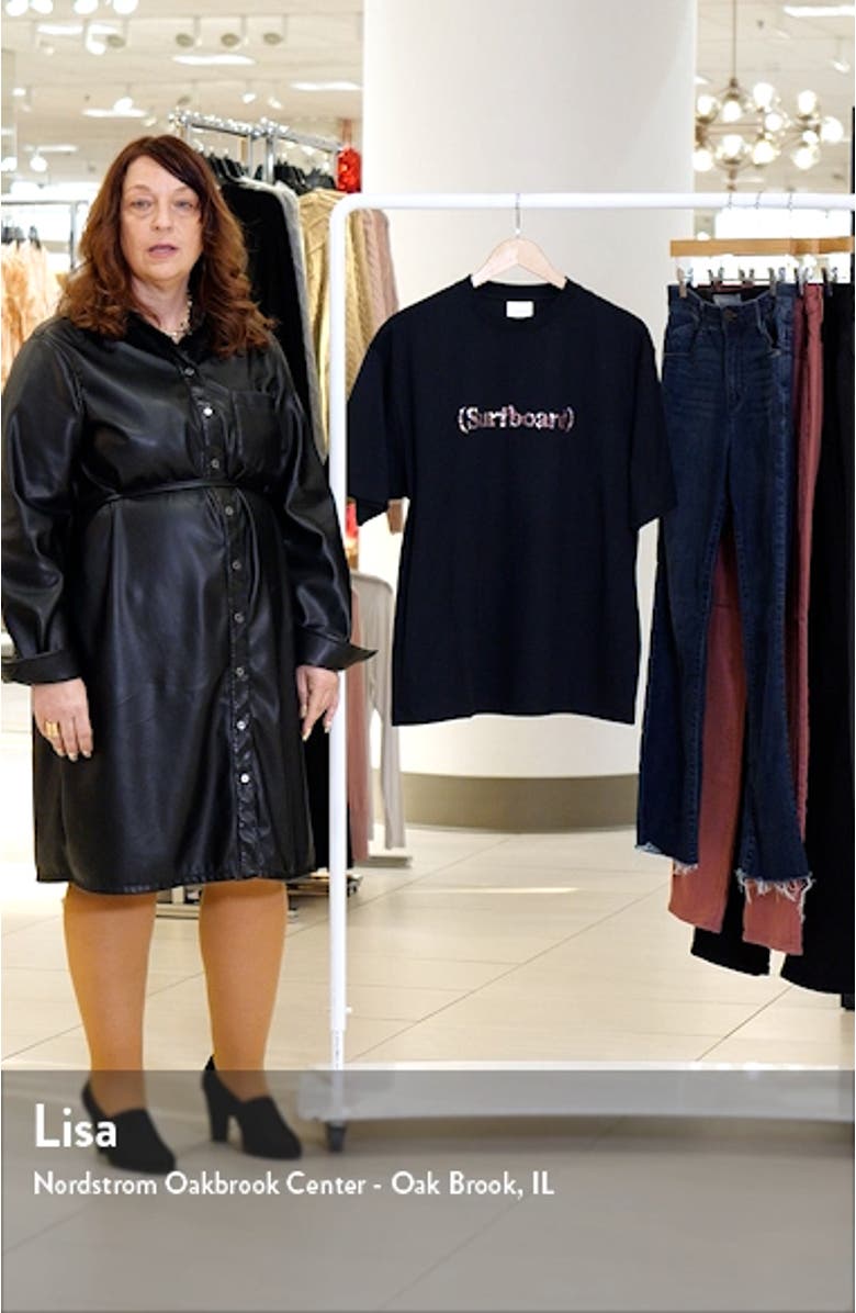 Kil Swarovski<sup>®</sup> Crystal Embellished Logo Cotton T-Shirt, sales video thumbnail