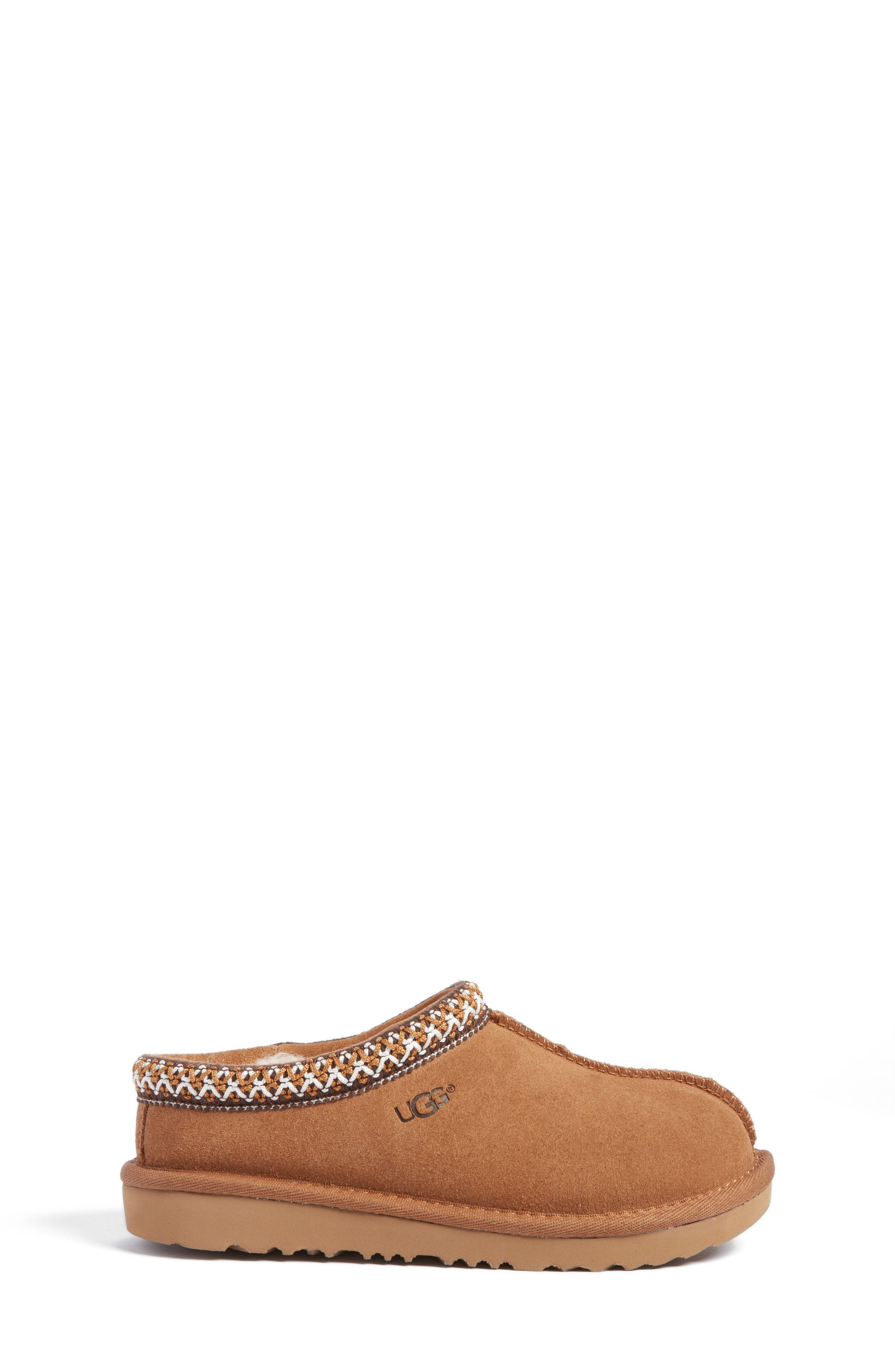 UGG<sup>®</sup> Kids' Tasman II Embroidered Slipper, Alternate, color, Chestnut