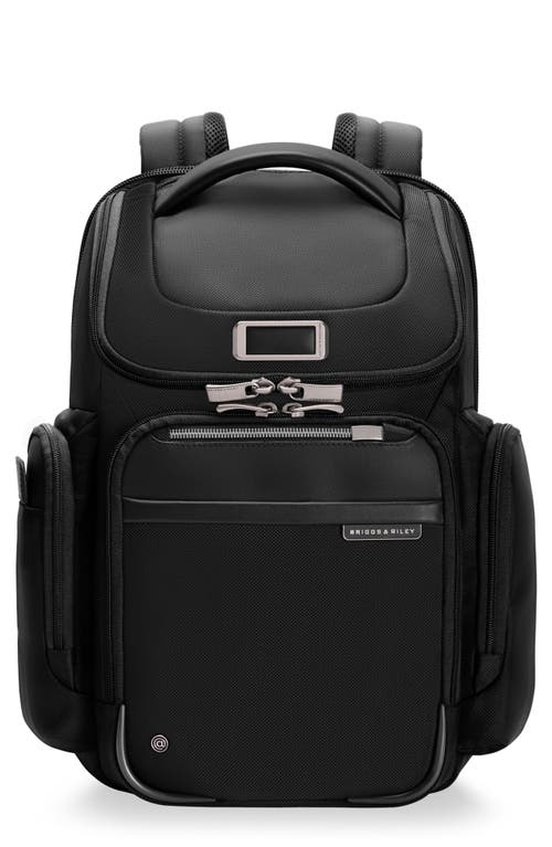 Briggs & Riley Medium Widemouth Backpack In Black