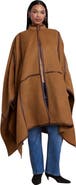 ELOQUII Funnel Neck Cape Coat