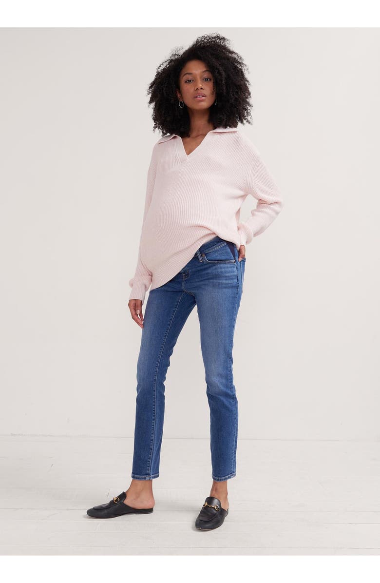 HATCH Collection The Slim Maternity Jean, Main, color, Indigo
