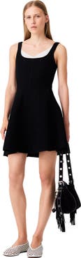 maje Short 2-in-1 effect dress