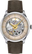 Tissot Chemin des Tourelles Leather Strap Watch, 39mm