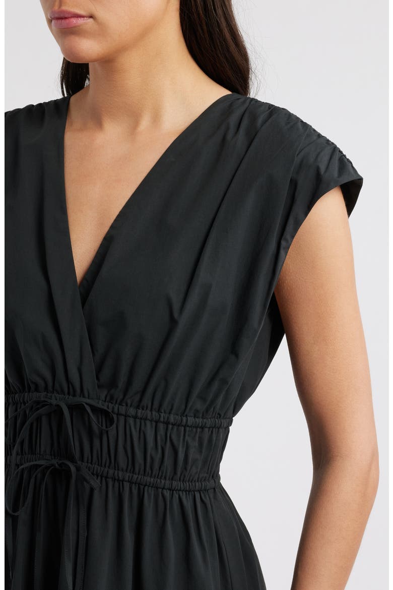 Lucia Tiered Cotton Blend Midi Dress, Alternate, color, BLACK EYELET