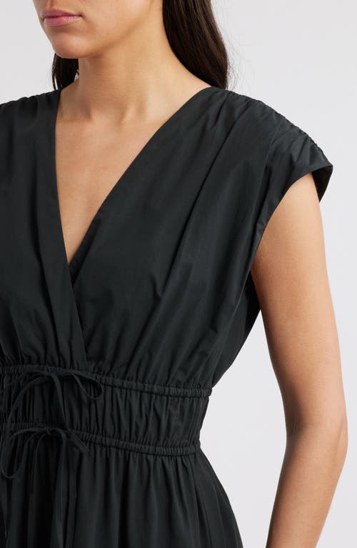 Shop Rails Lucia Tiered Cotton Blend Midi Dress In Black Eyelet