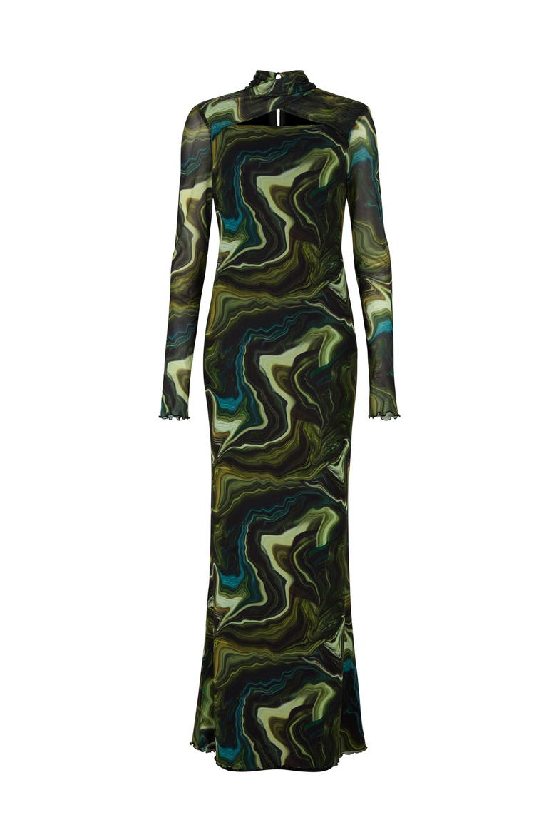 Nasira Dress, Alternate, color, Abstract print