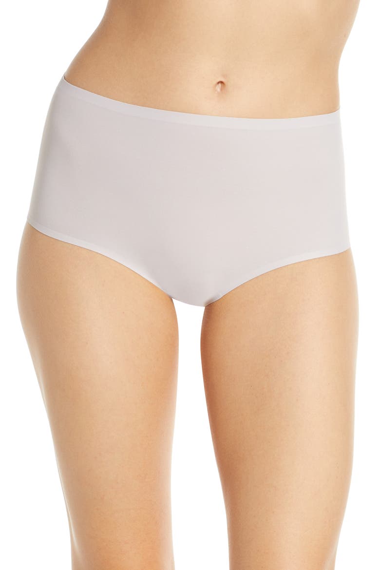 Soft Stretch High Waist Briefs, Main, color, STONE