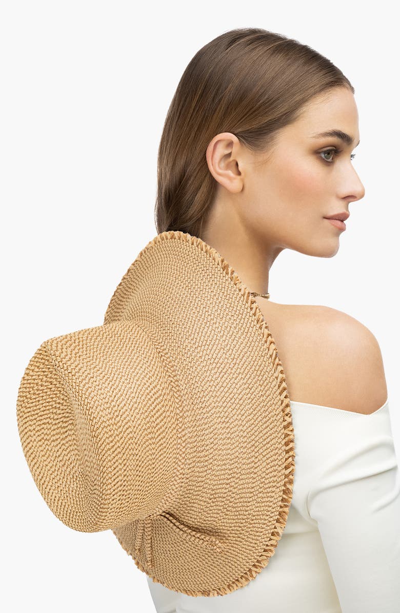 Eric Javits VIP Squishee Sun Hat, Alternate, color, Peanut