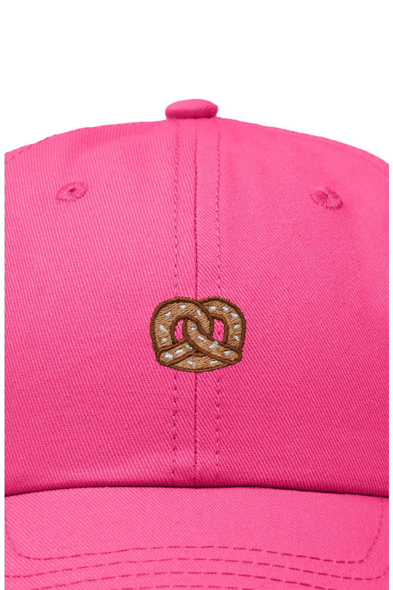 Pretzel Dad Cap, Alternate, color, Hot Pink