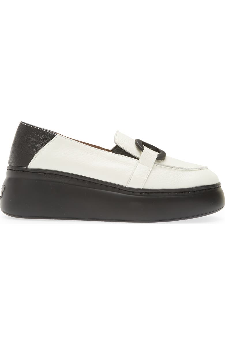 Wonders Platform Loafer, Alternate, color, Wild Milk/ Wild Black