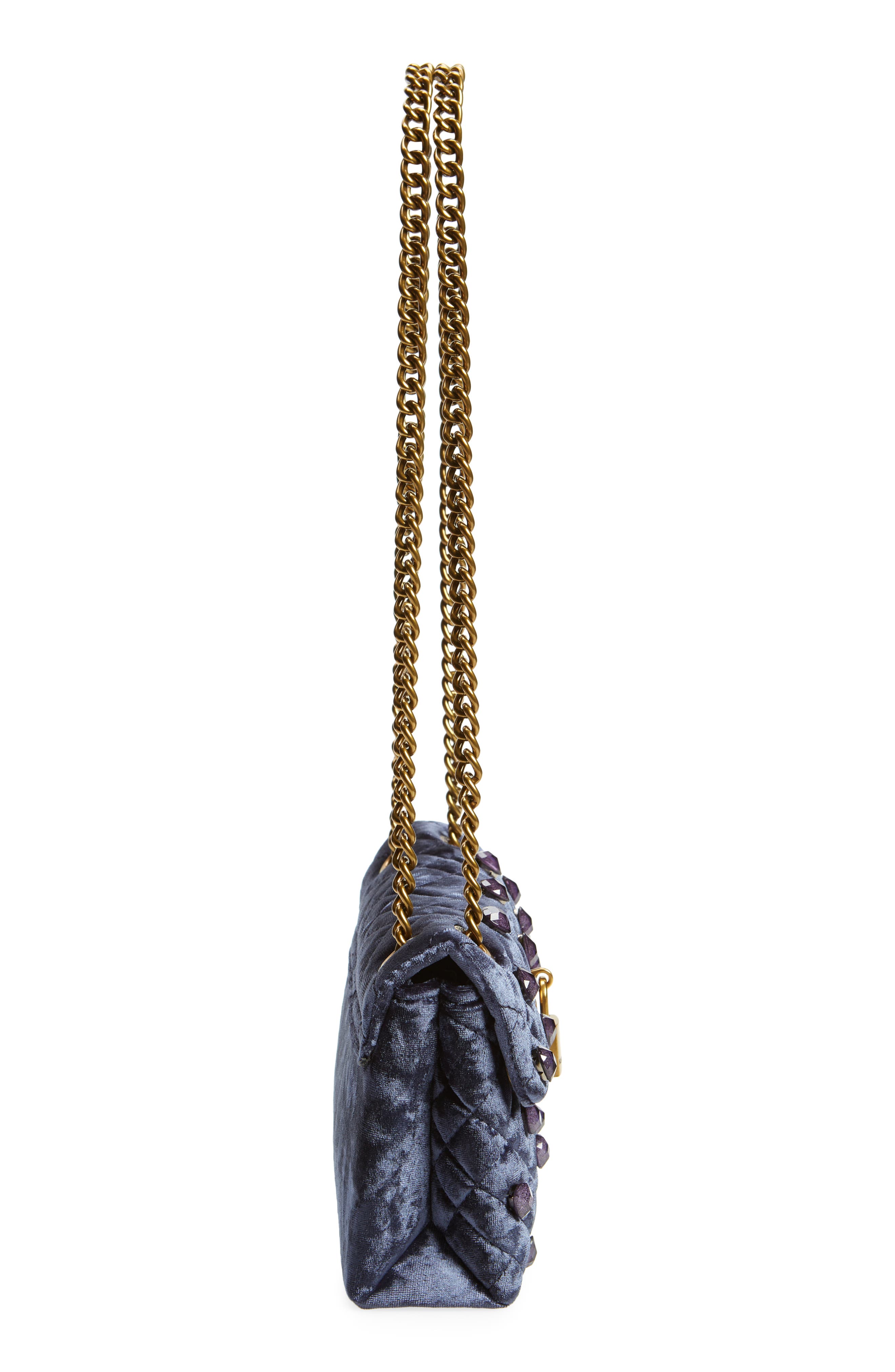 Kurt Geiger London Mini Brixton Velvet Shoulder Bag, Alternate, color, 