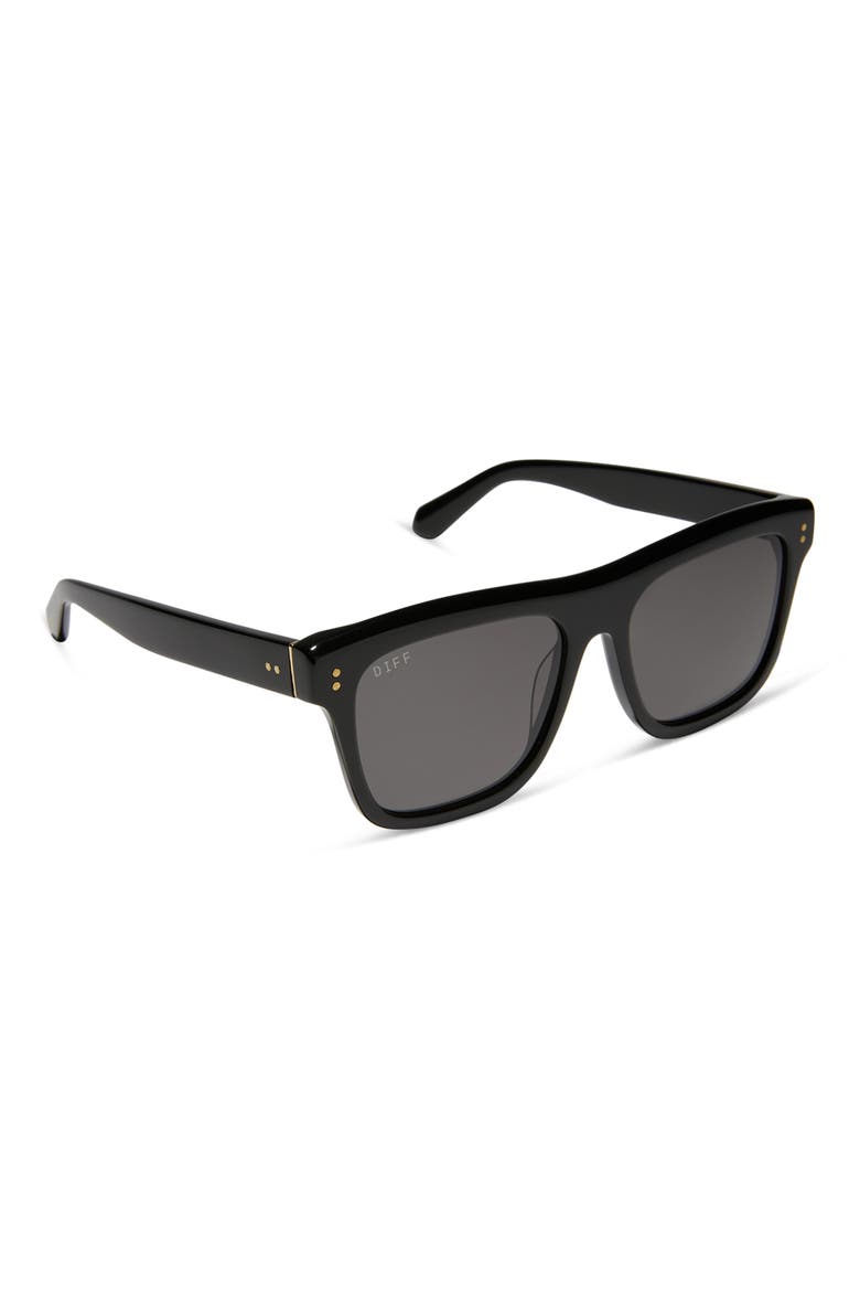 Sammy 54mm Polarized Square Sunglasses, Alternate, color, BLACK