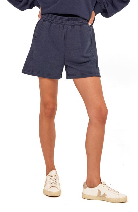 Chantel Mineral Wash Fleece Shorts