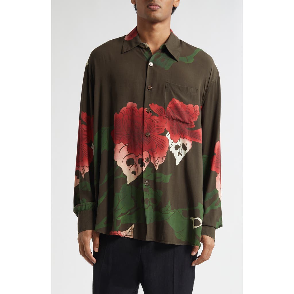 OUR LEGACY Above Hell of Ween Print Button-Up Shirt  product