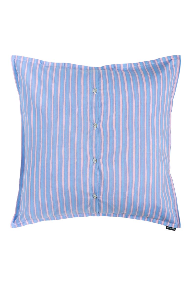 Piccolo Stripe Cotton Pillow Cover, Main, color, PINK