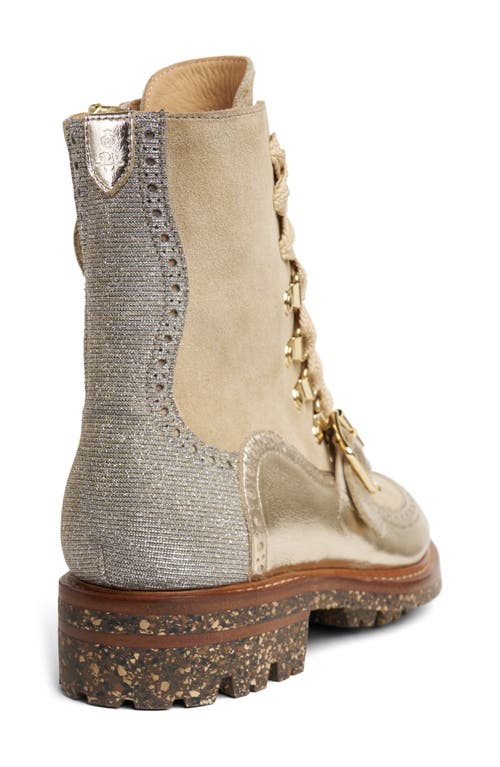 The Office Of Angela Scott Miss Clementine Lace-up Bootie In Multi