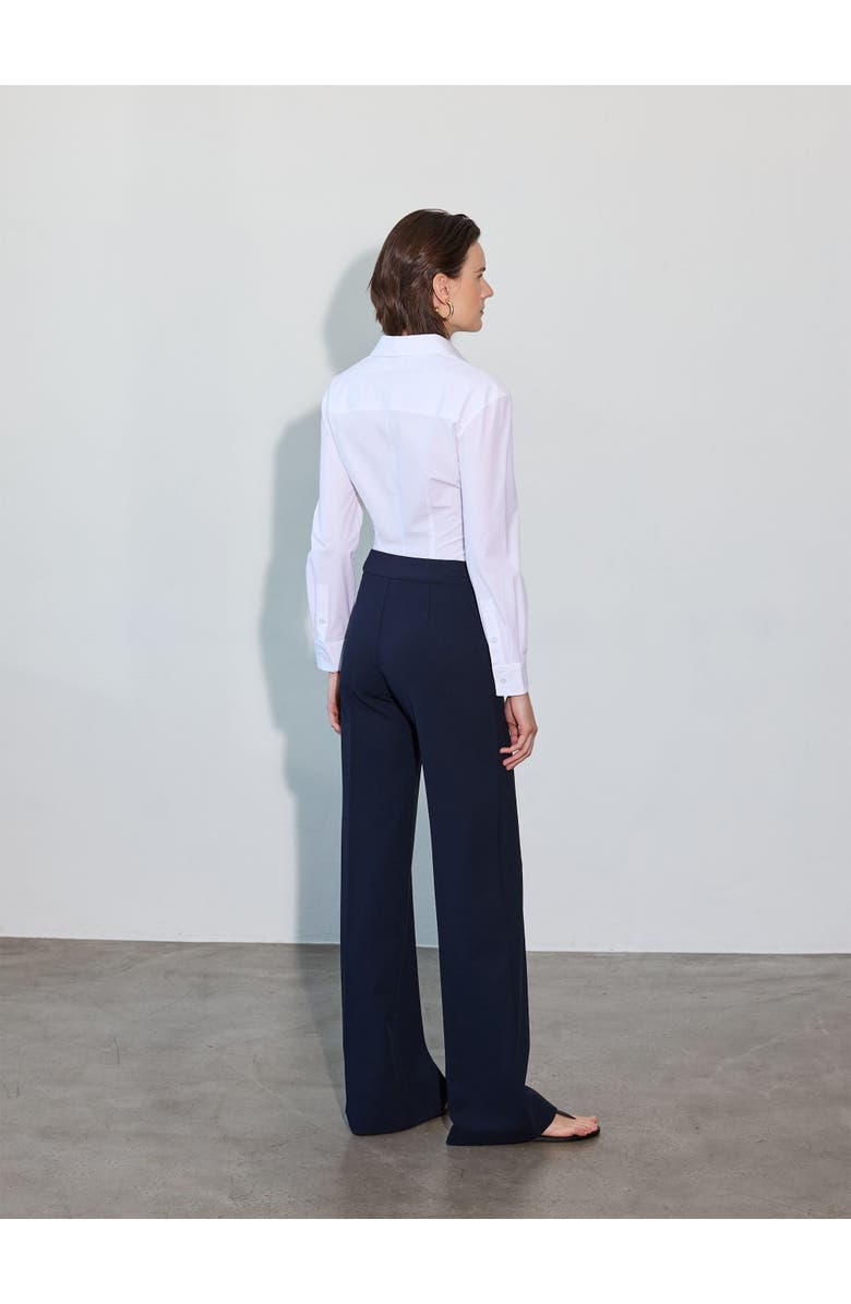 Callas Milano Savil Stretch Poplin Shirt, Alternate, color, White