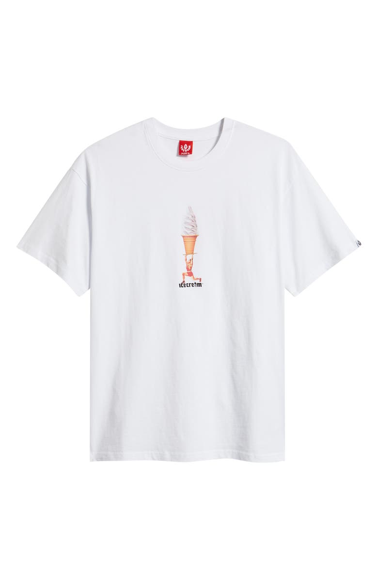 ICECREAM Power Lifter Graphic T-Shirt, Alternate, color, White