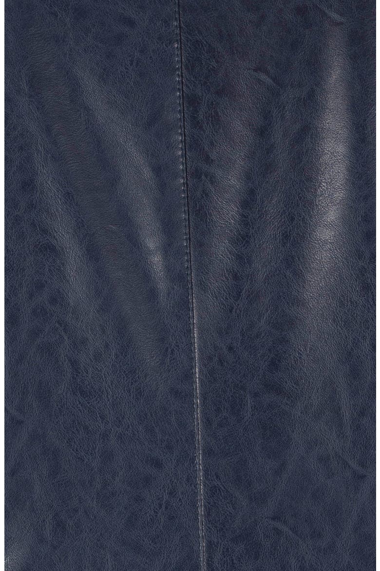 Ciana Faux Leather Blazer, Alternate, color, NAVY
