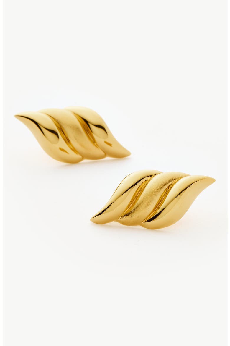 Savi Signature Oversize Stud Earrings, Alternate, color, GOLD