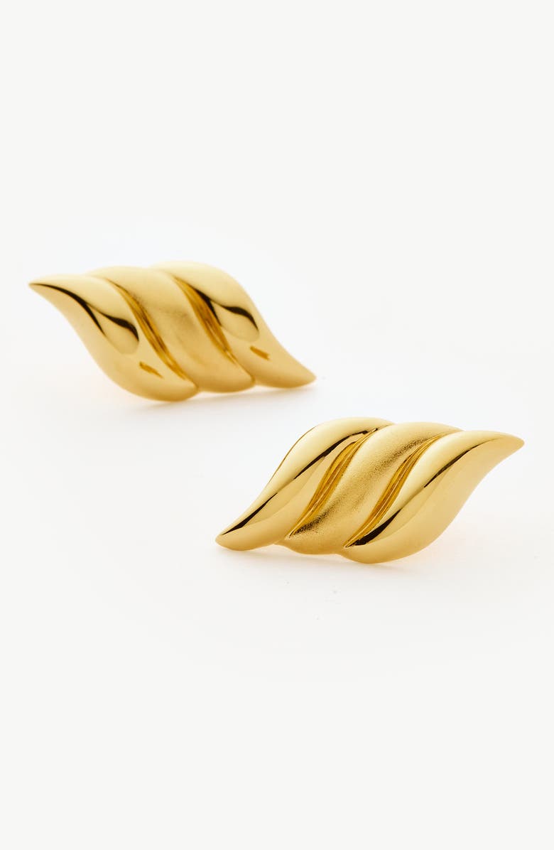 Missoma Savi Signature Oversize Stud Earrings, Alternate, color, Gold