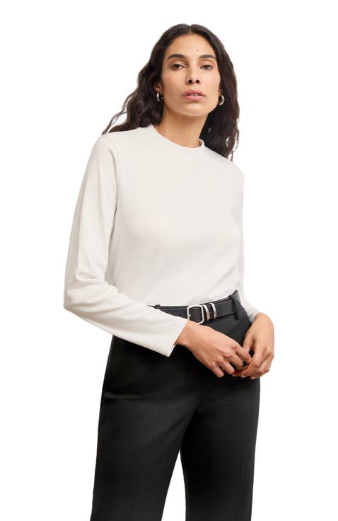 Raquel Long-Sleeve Tee - Organic Pima Cotton
