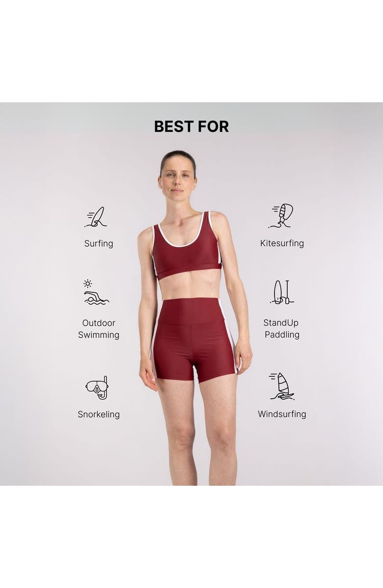 Wallien Sports Bikini Short - Women's, Alternate, color, Red