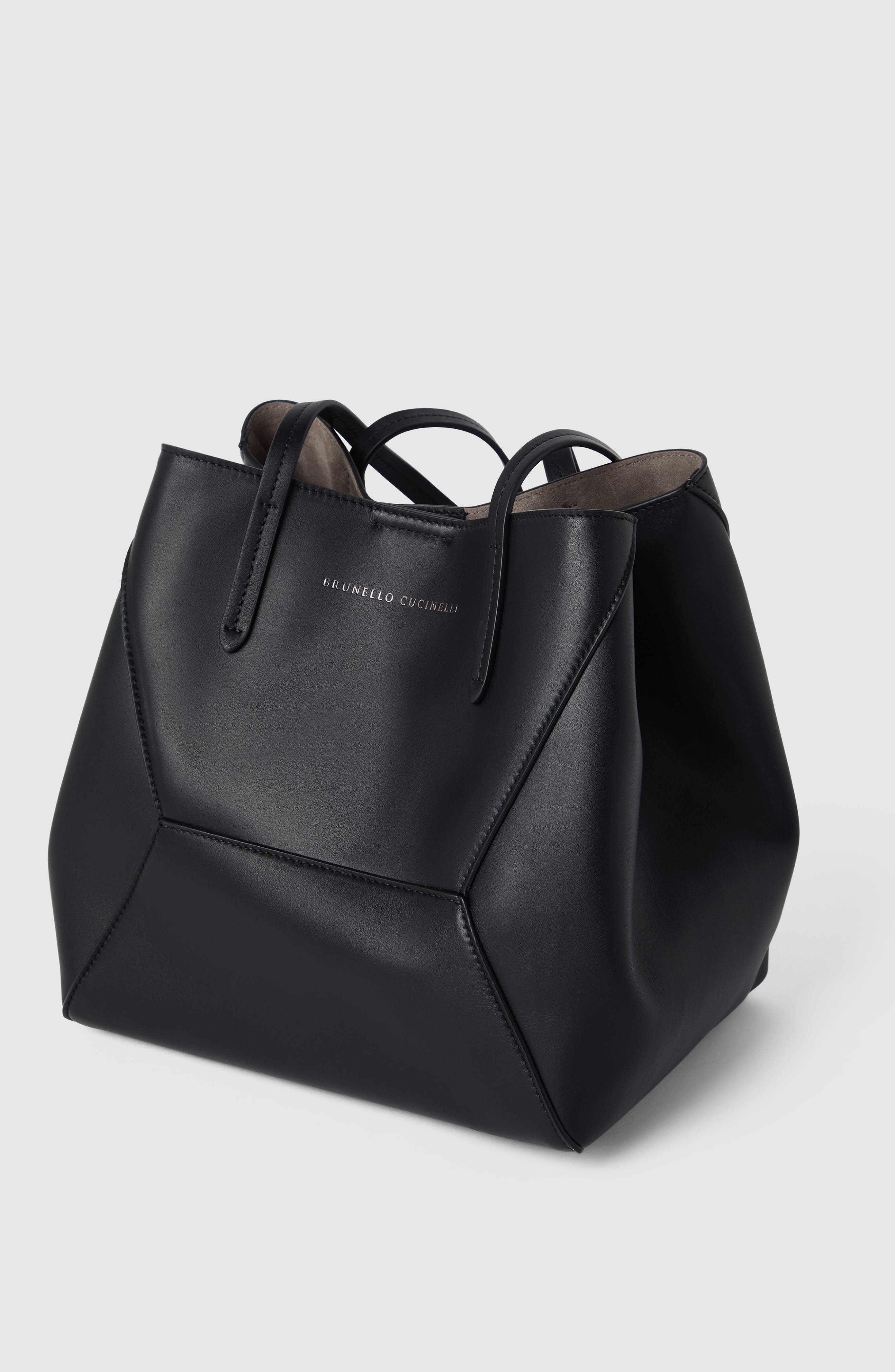 BC Duo small bag in calfskin with monili, Alternate, color, Black