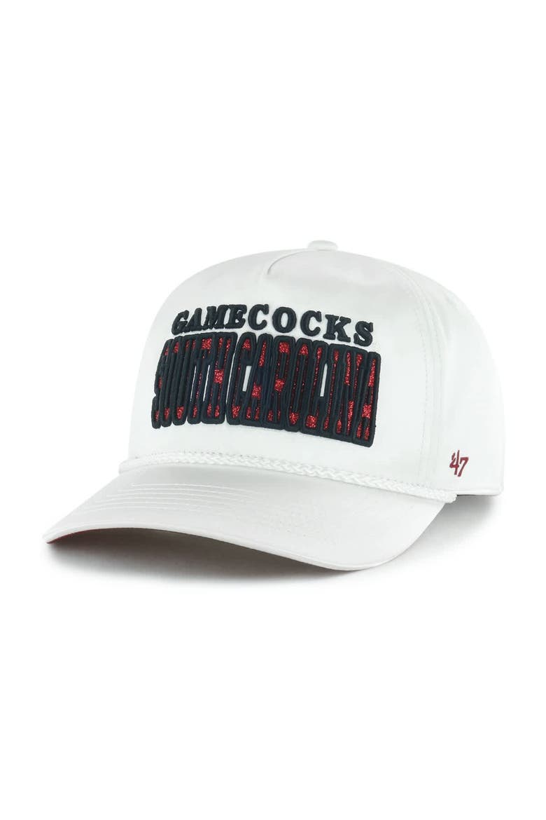 Women's '47 White South Carolina Gamecocks Outspoken Hitch Adjustable Hat, Alternate, color, White