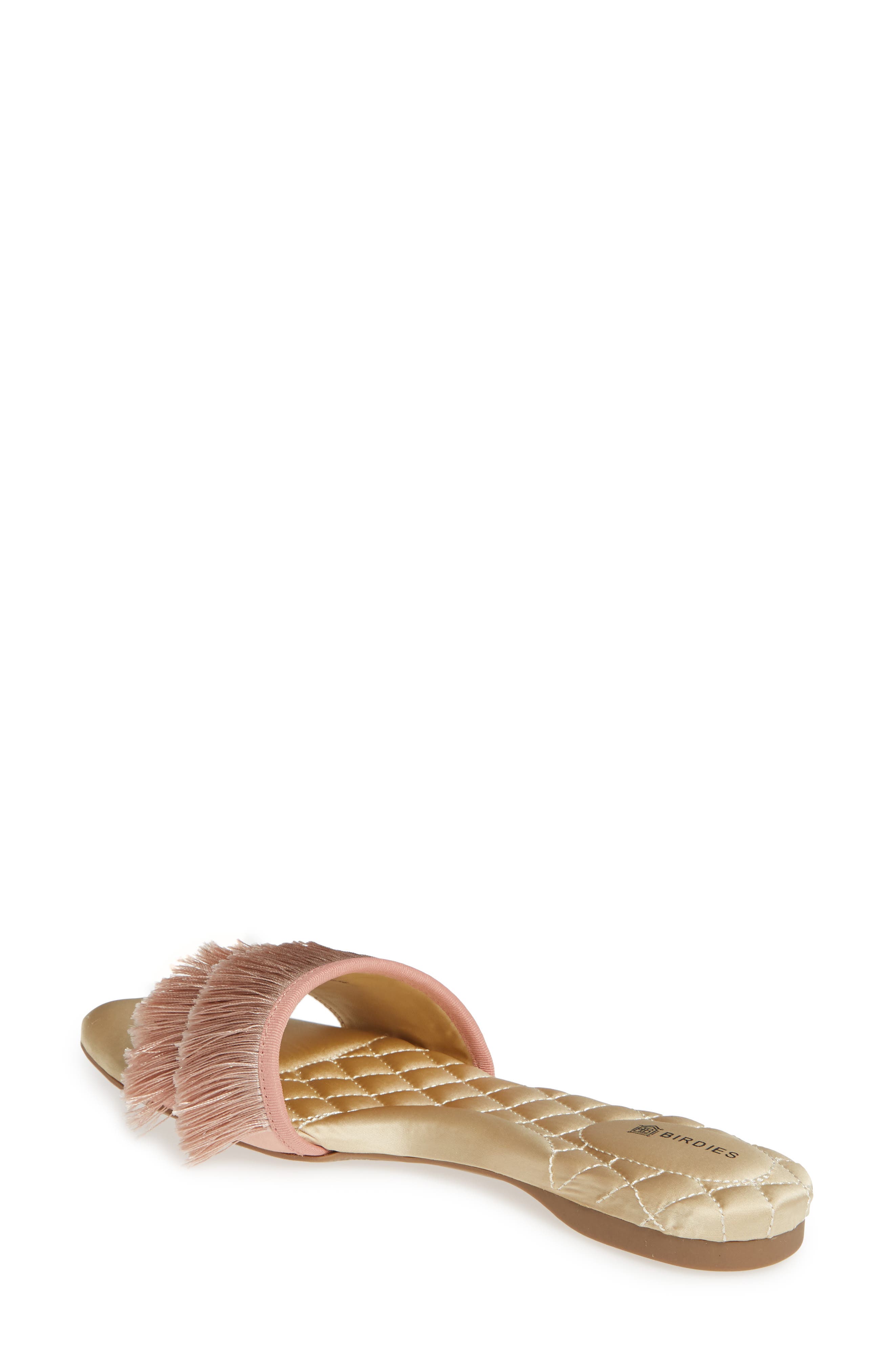 The Sparrow Slide Sandal, Alternate, color, BLUSH SATIN