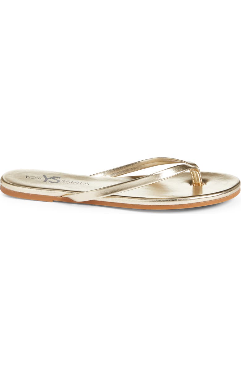 Yosi Samra Rivington Flip Flop, Alternate, color, Gold