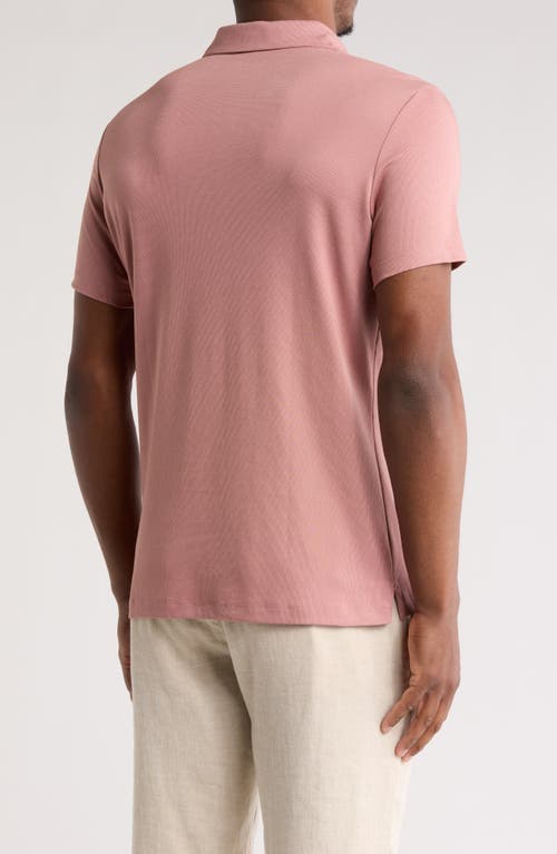 Westzeroone River Valley Polo In Shadow Coral