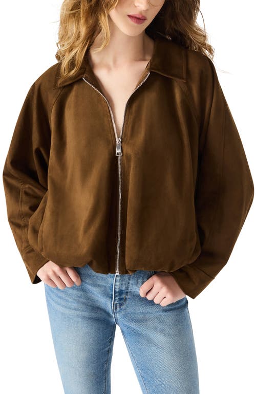 Steve Madden Mackey Faux Suede Jacket In Brown