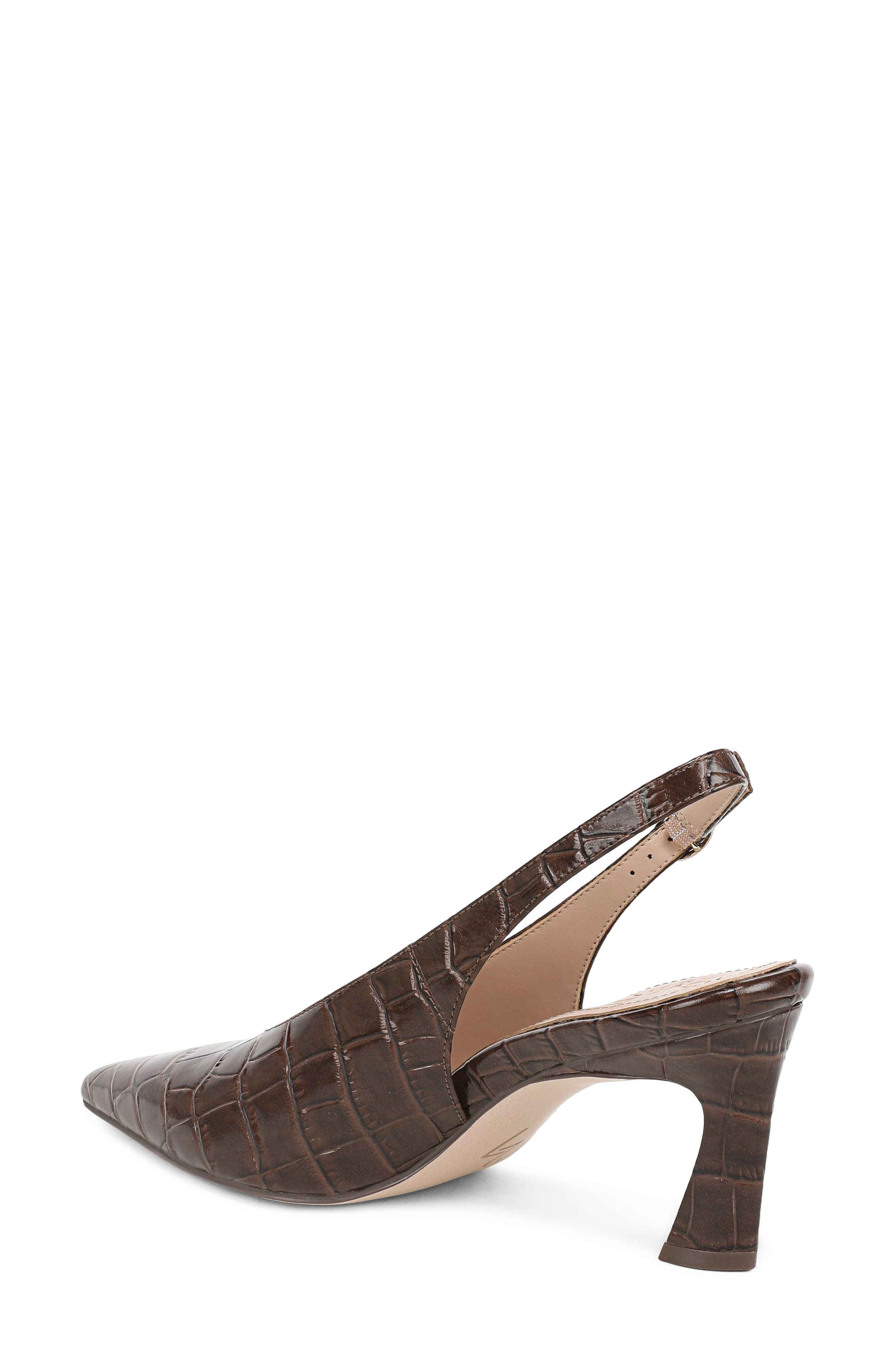 Elaine Slingback Pointed Toe Pump, Alternate, color, CHOCOLATE