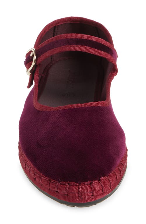 Flabelus Lucrecia Mary Jane Flat In Granate