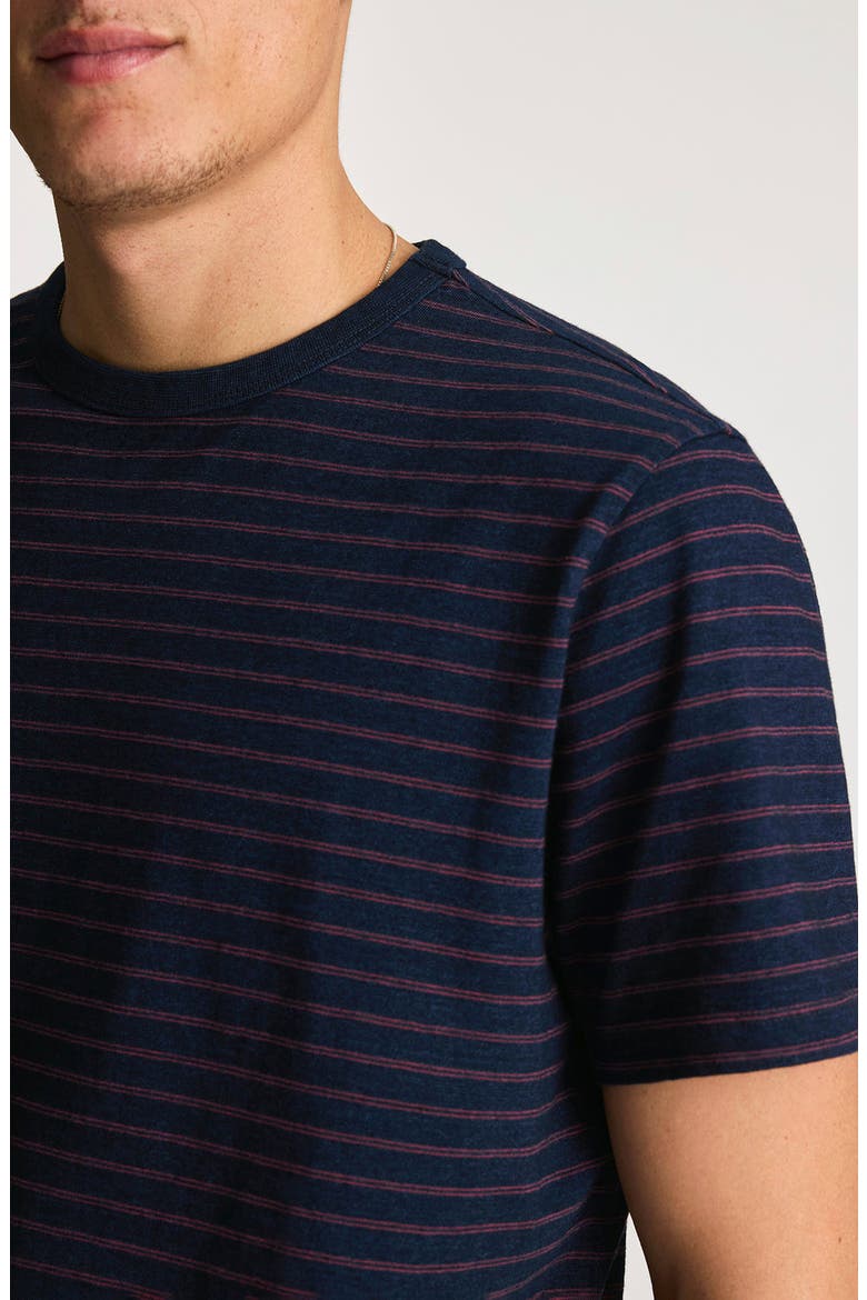 Regular Fit Stripe Cotton T-Shirt, Alternate, color, INDIGO STRIPE