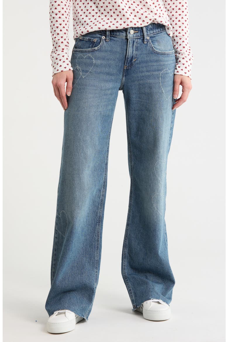 Baggy Wide Leg Jeans, Main, color, POPULAR THICKET CUT