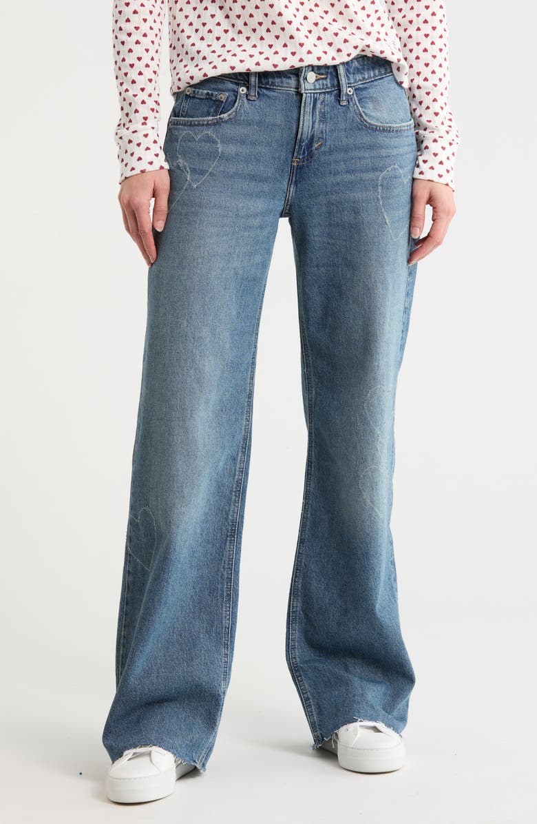 Lucky Brand Baggy Wide Leg Jeans, Main, color, Popular Thicket Cut