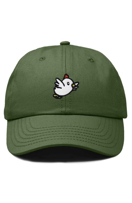 DALIX DALIX CHICKEN EMBROIDERED COTTON CAP